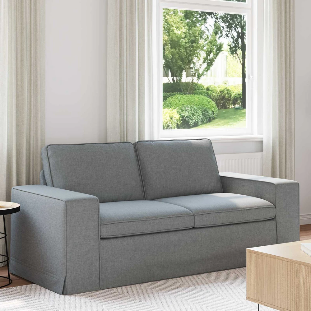 Sofa Šviesiai pilka 182 x 80 x 82 cm Metalas