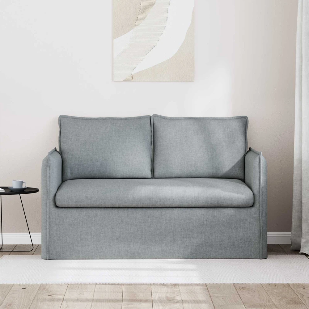 Sofa Šviesiai pilka 195 x 82 x 85 cm Metalas