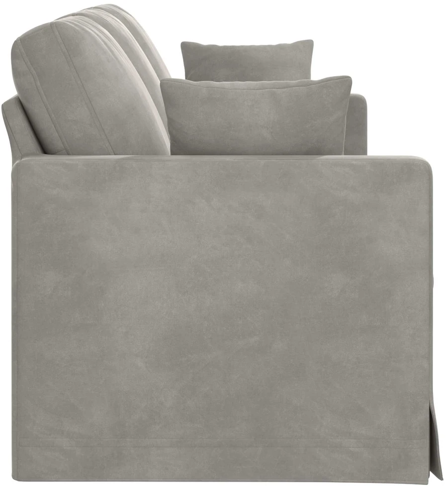 Sofa Šviesiai pilka 198 x 78 x 80 cm Aksomas