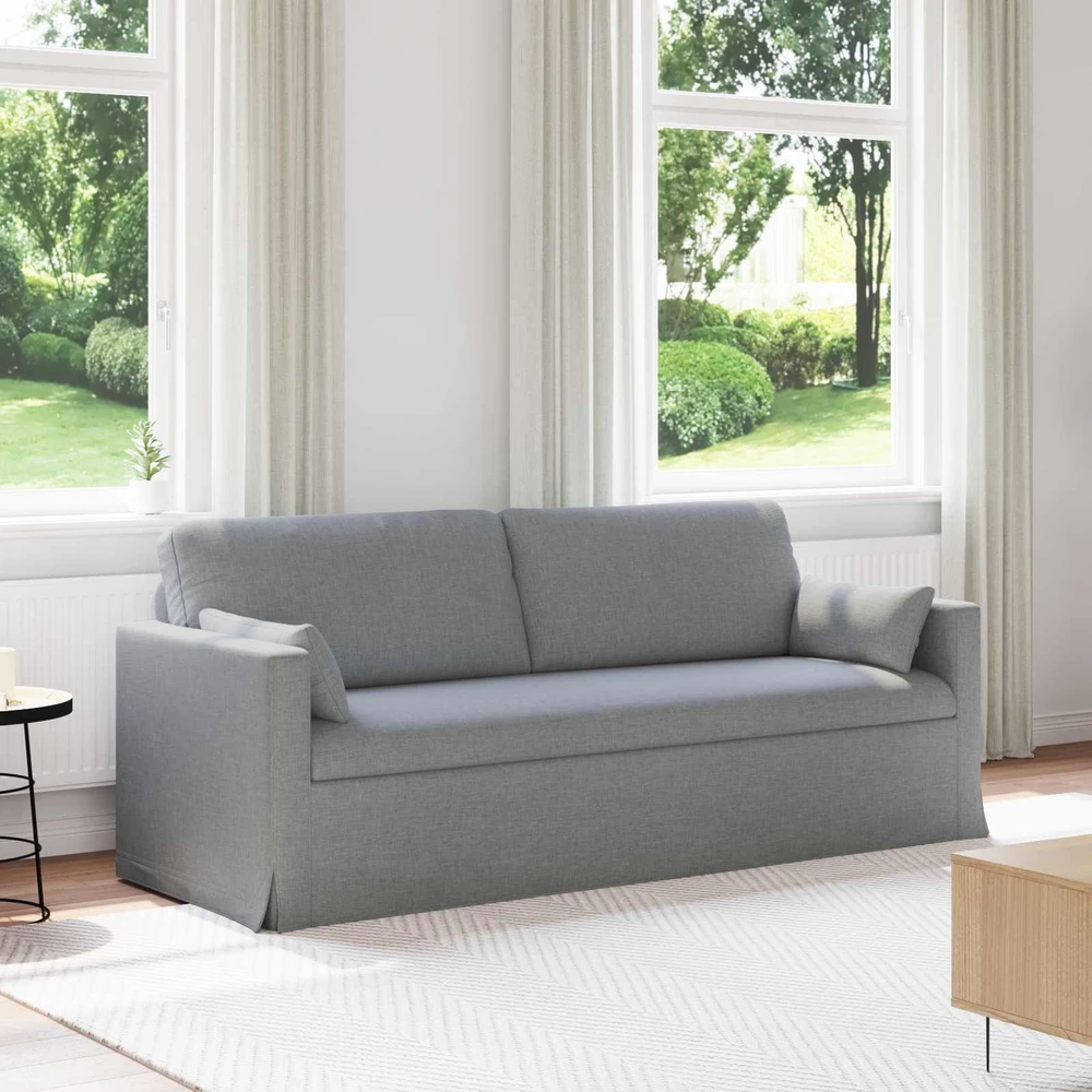 Sofa Šviesiai pilka 198 x 78 x 80 cm Metalas