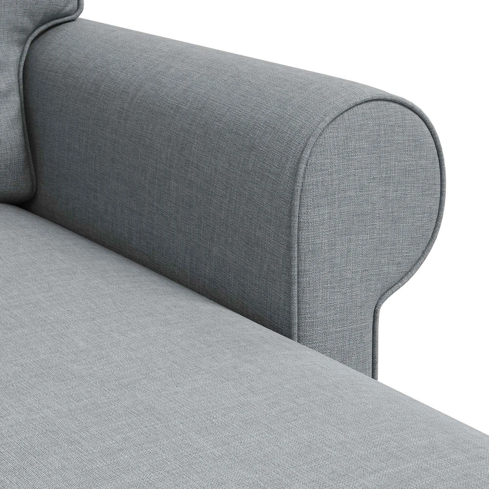 Sofa Šviesiai pilka 245 x 138 x 80 cm audinys