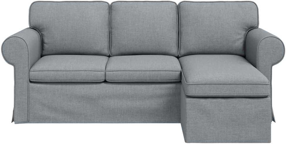Sofa Šviesiai pilka 195 x 138 x 80 cm audinys