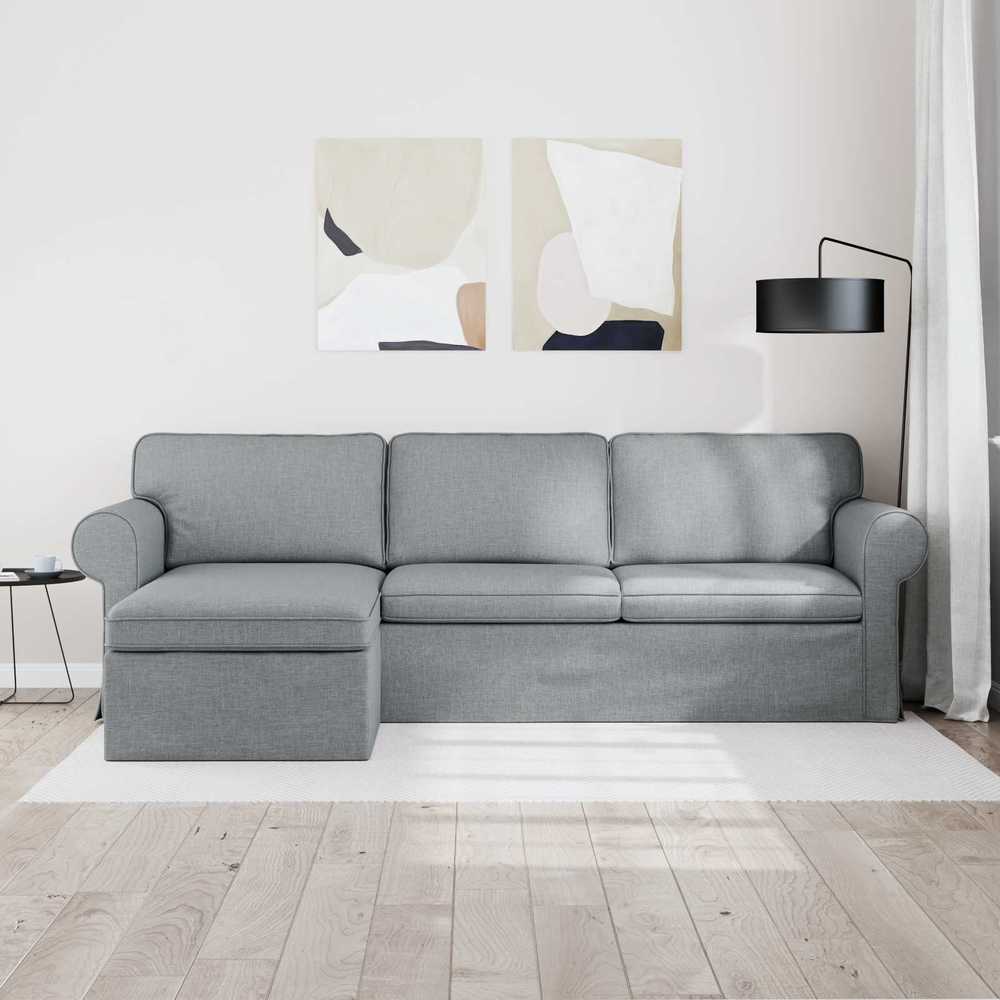 Sofa Šviesiai pilka 245 x 138 x 80 cm audinys