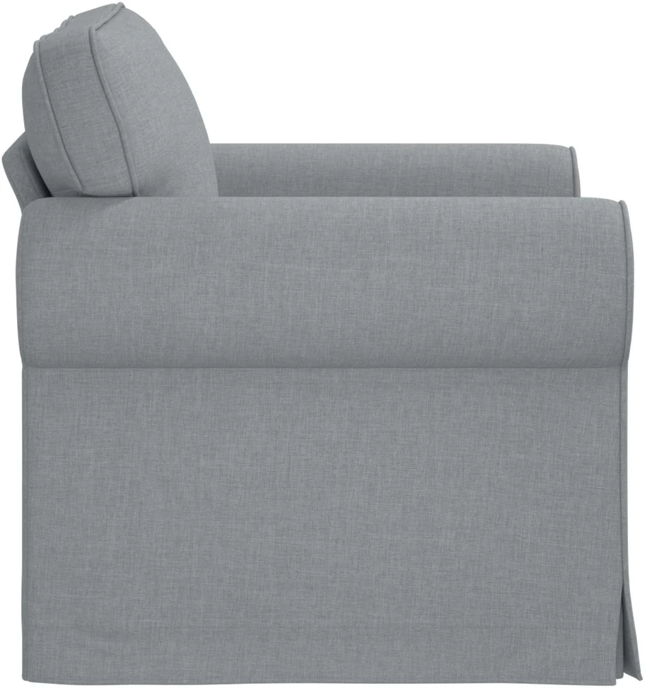 Fotelis Sofa Šviesiai pilka 215 x 82 x 80 cm Metalas