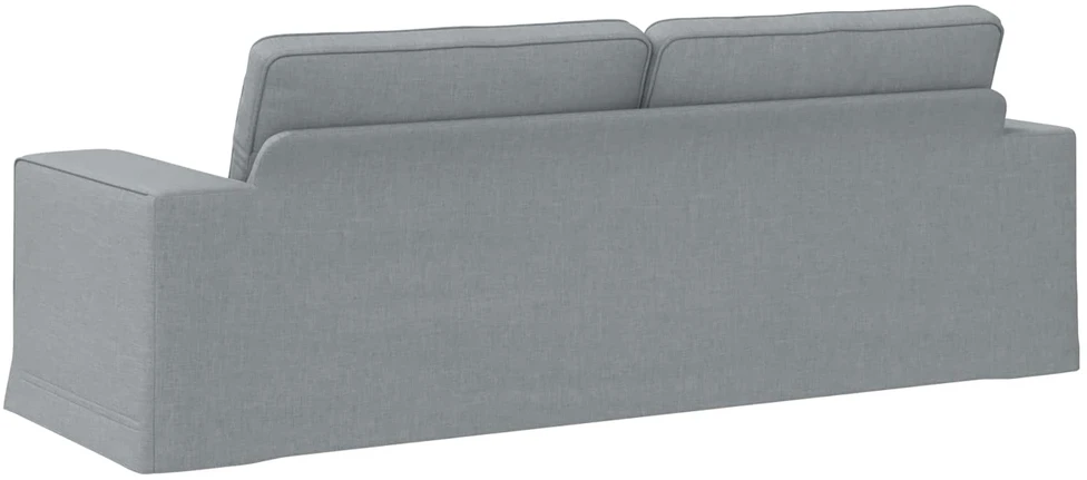Sofa Šviesiai pilka 222 x 80 x 82 cm Metalas