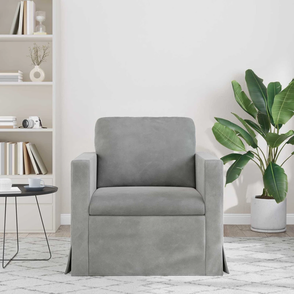 Sofa Šviesiai pilka 78 x 78 x 80 cm Aksomas