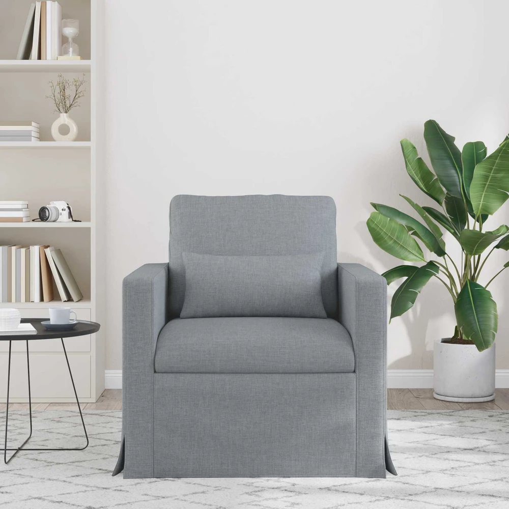 Fotelis Sofa Šviesiai pilka 78 x 78 x 80 cm Metalas
