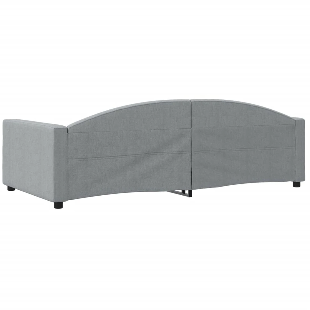 Sofa, šviesiai pilkos spalvos, 100x200cm, audinys