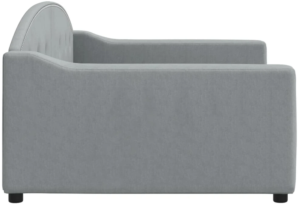 Sofa, šviesiai pilkos spalvos, 100x200cm, audinys