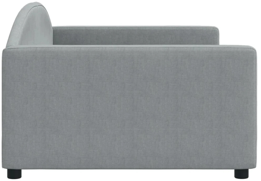 Sofa, šviesiai pilkos spalvos, 100x200cm, audinys