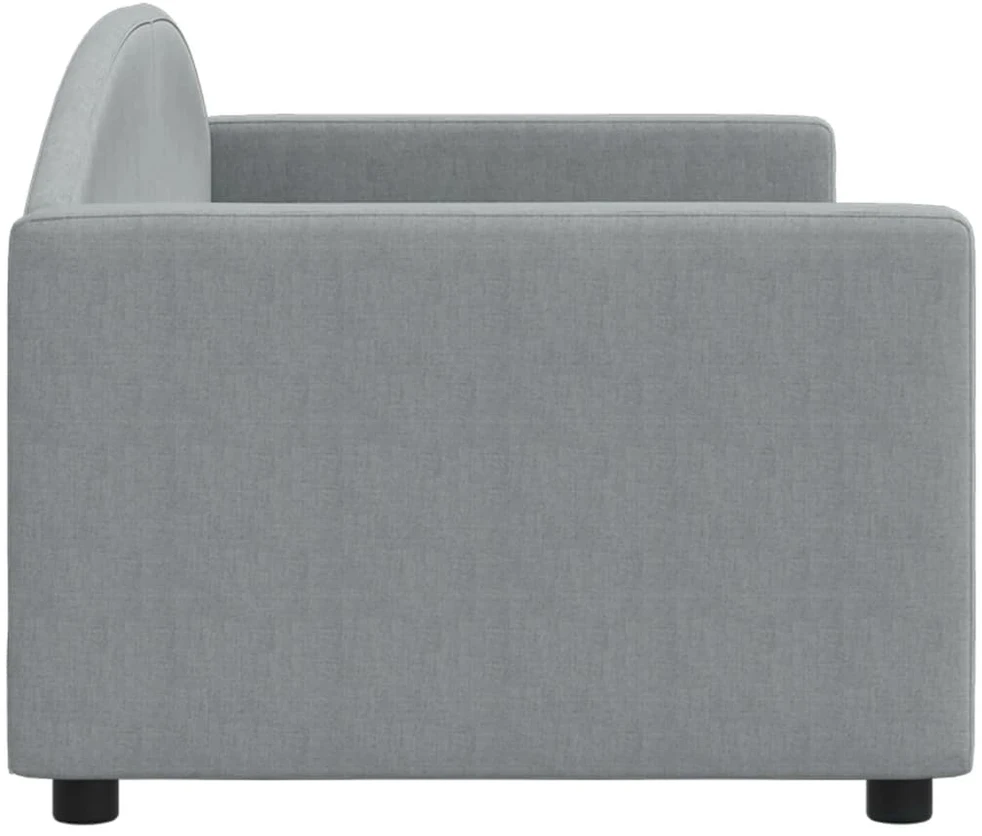 Sofa, šviesiai pilkos spalvos, 80x200cm, audinys