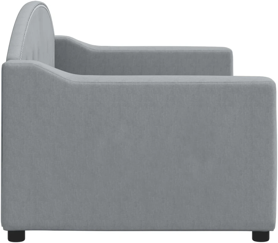 Sofa, šviesiai pilkos spalvos, 80x200cm, audinys