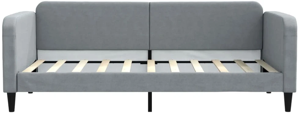 Sofa, šviesiai pilkos spalvos, 90x190cm, audinys