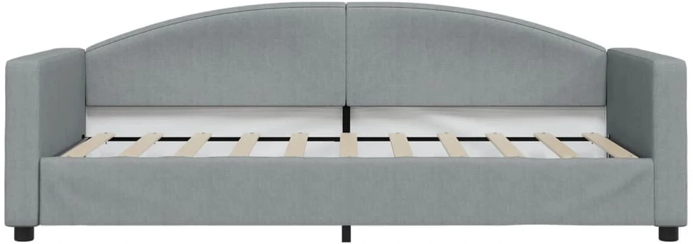 Sofa, šviesiai pilkos spalvos, 90x190cm, audinys