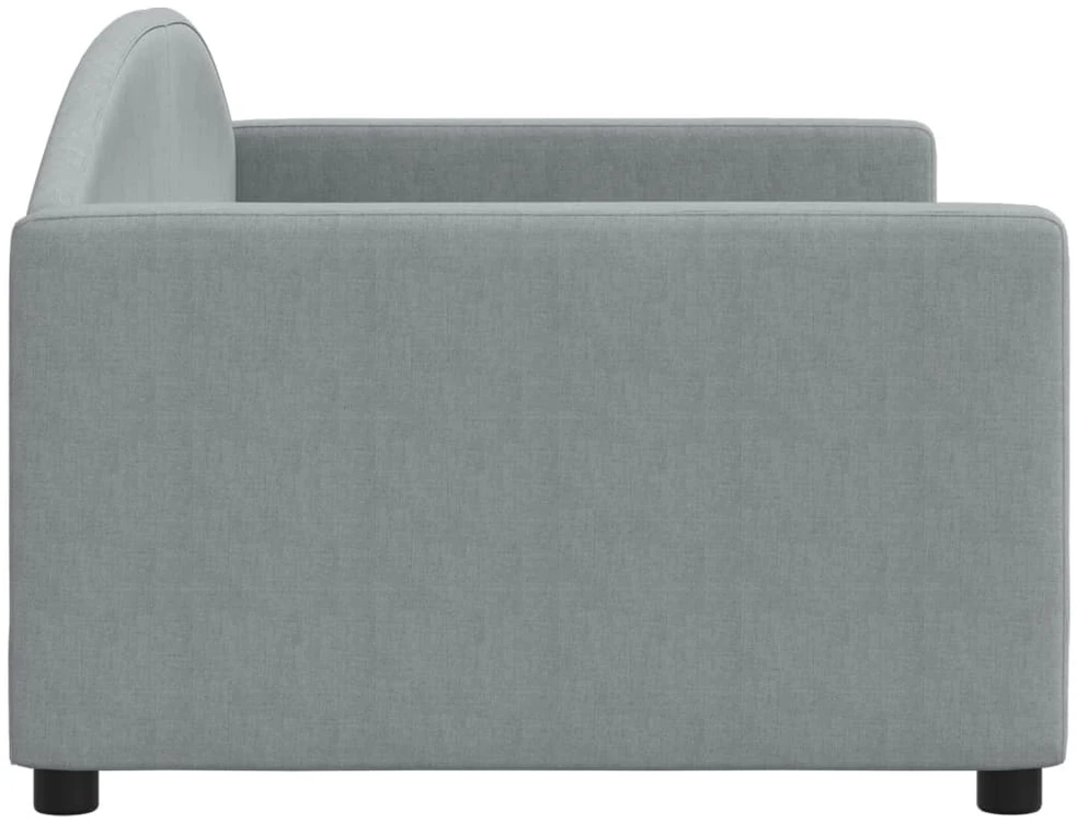 Sofa, šviesiai pilkos spalvos, 90x190cm, audinys