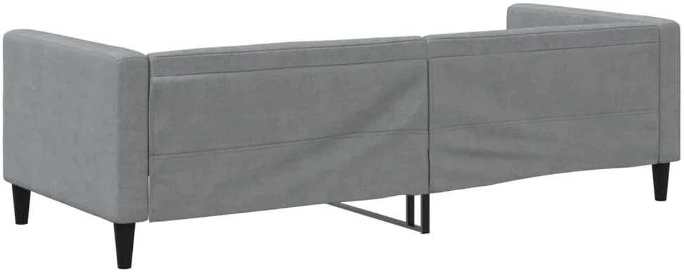 Sofa, šviesiai pilkos spalvos, 90x190cm, audinys