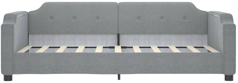 Sofa, šviesiai pilkos spalvos, 90x190cm, audinys