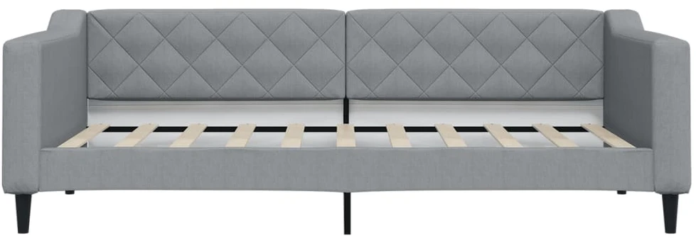 Sofa, šviesiai pilkos spalvos, 90x190cm, audinys