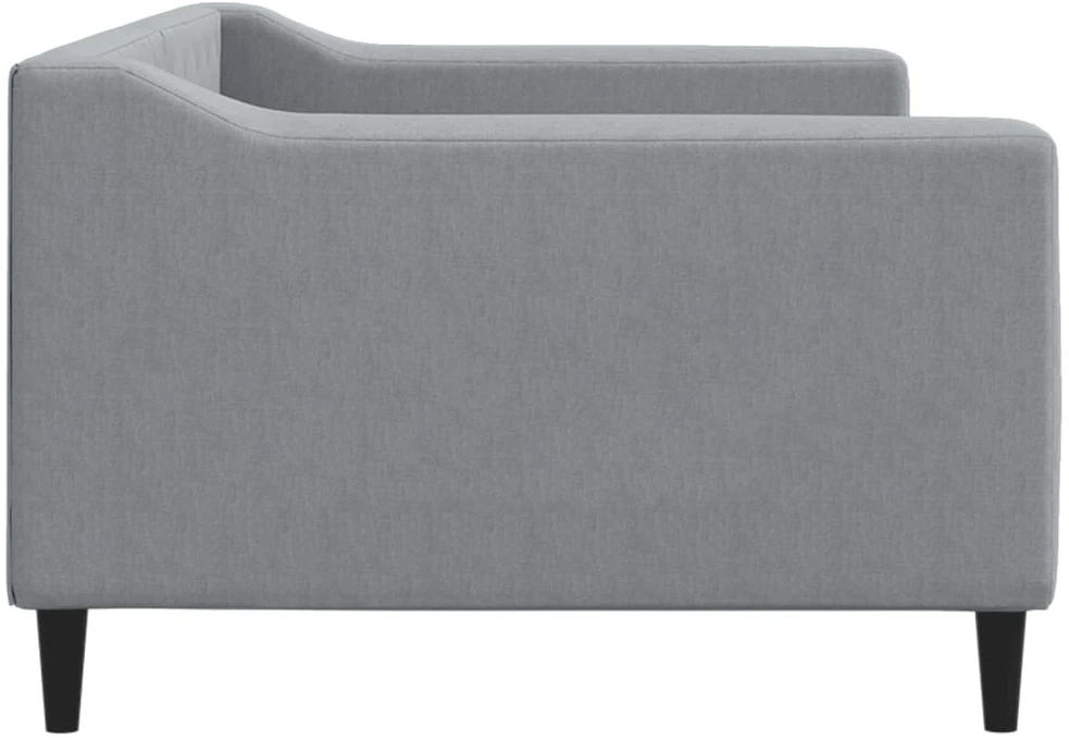 Sofa, šviesiai pilkos spalvos, 90x190cm, audinys
