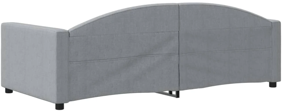 Sofa, šviesiai pilkos spalvos, 90x190cm, audinys