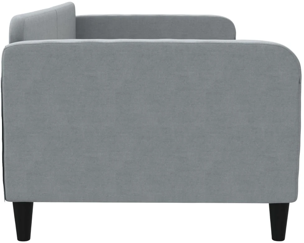 Sofa, šviesiai pilkos spalvos, 90x190cm, audinys