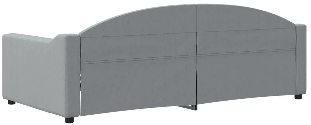 Sofa, šviesiai pilkos spalvos, 90x190cm, audinys