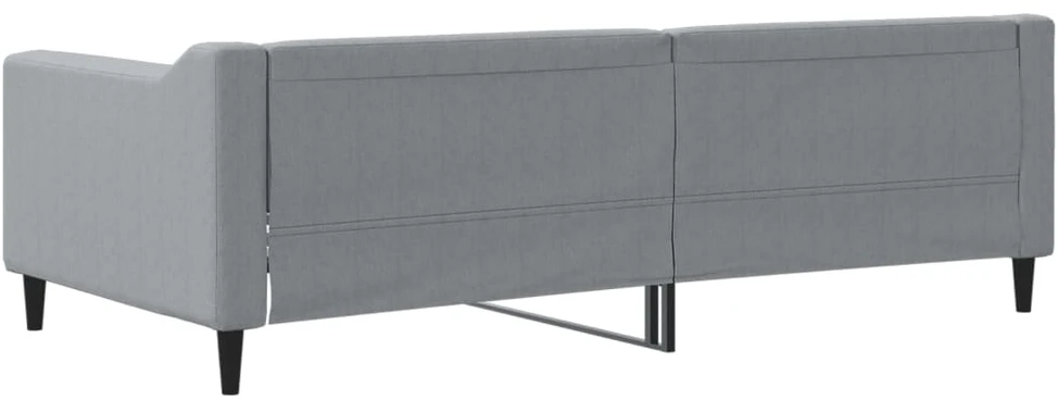 Sofa, šviesiai pilkos spalvos, 90x190cm, audinys