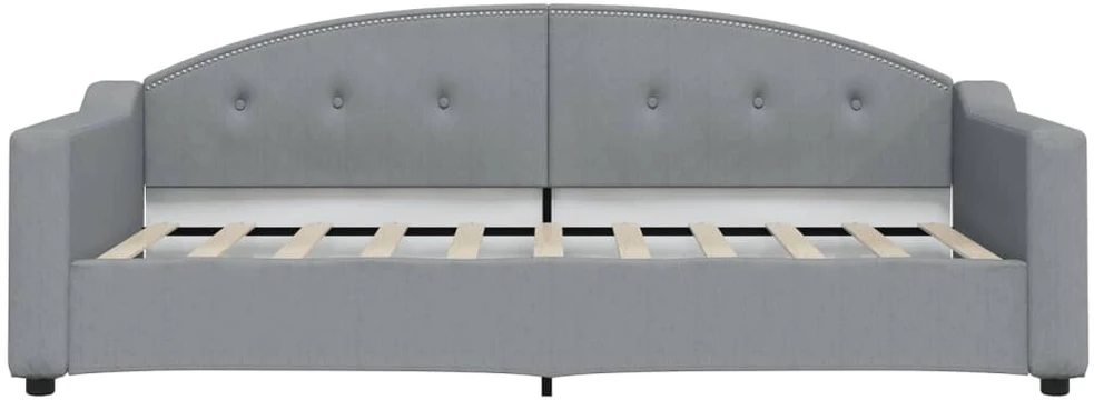 Sofa, šviesiai pilkos spalvos, 90x190cm, audinys