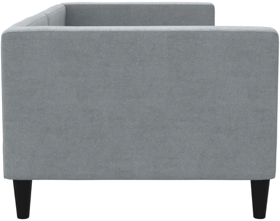Sofa, šviesiai pilkos spalvos, 90x190cm, audinys