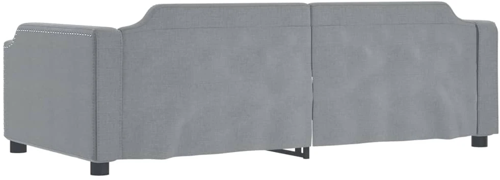 Sofa, šviesiai pilkos spalvos, 90x190cm, audinys