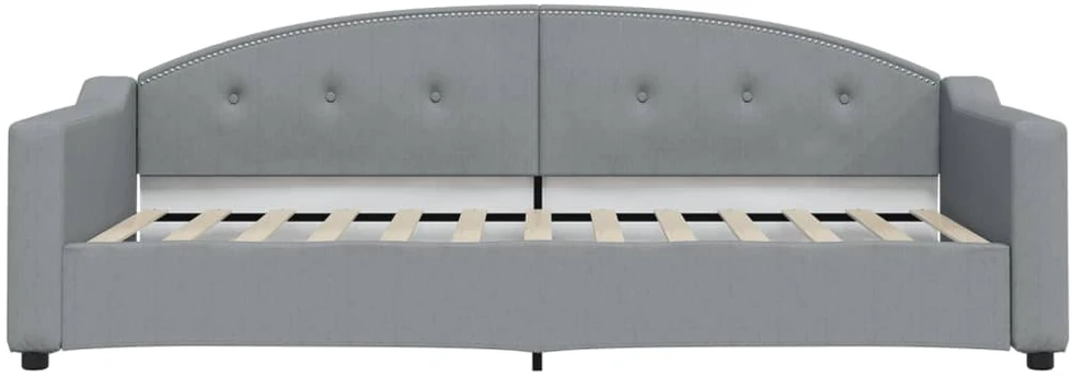 Sofa, šviesiai pilkos spalvos, 90x200cm, audinys