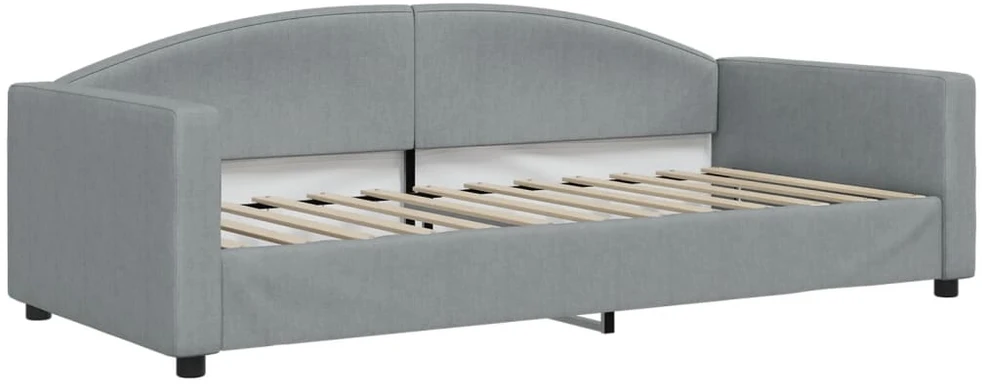 Sofa, šviesiai pilkos spalvos, 90x200cm, audinys
