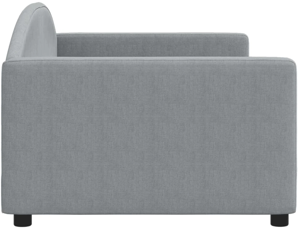 Sofa, šviesiai pilkos spalvos, 90x200cm, audinys