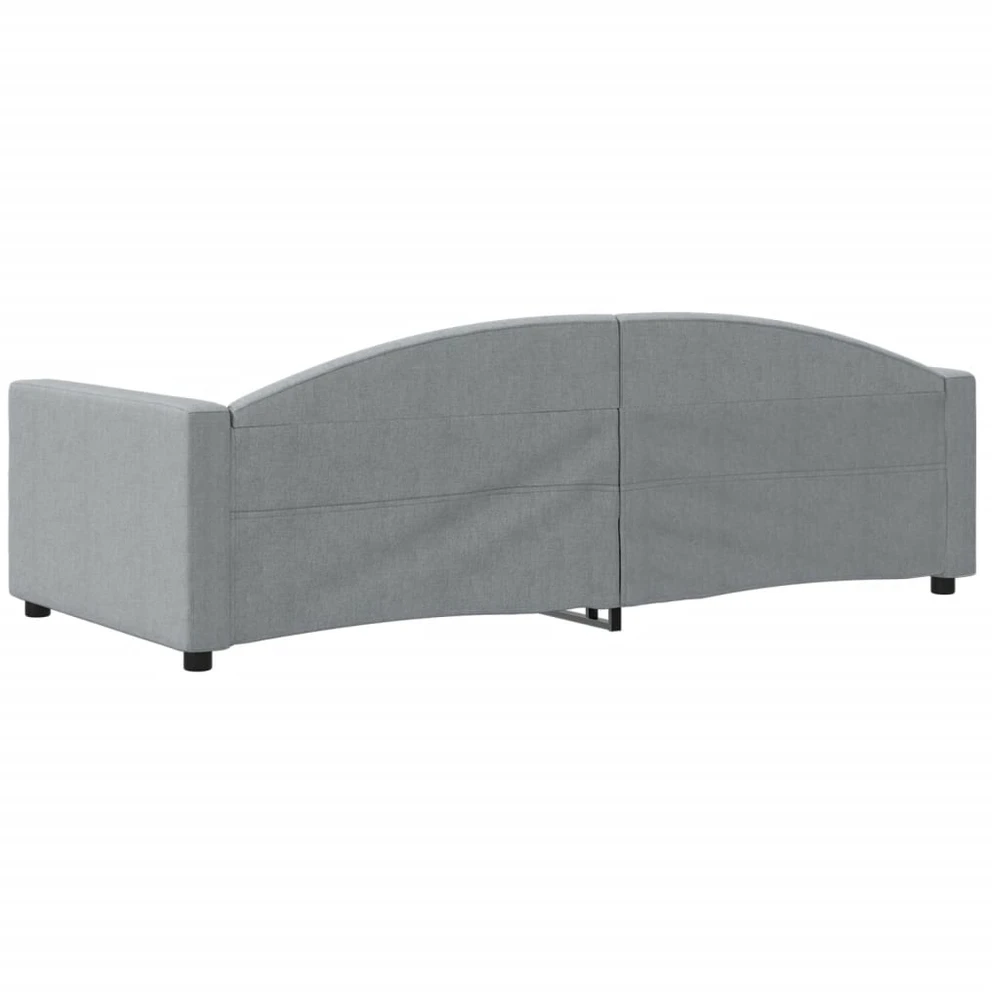 Sofa, šviesiai pilkos spalvos, 90x200cm, audinys