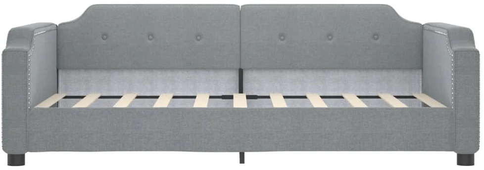 Sofa, šviesiai pilkos spalvos, 90x200cm, audinys