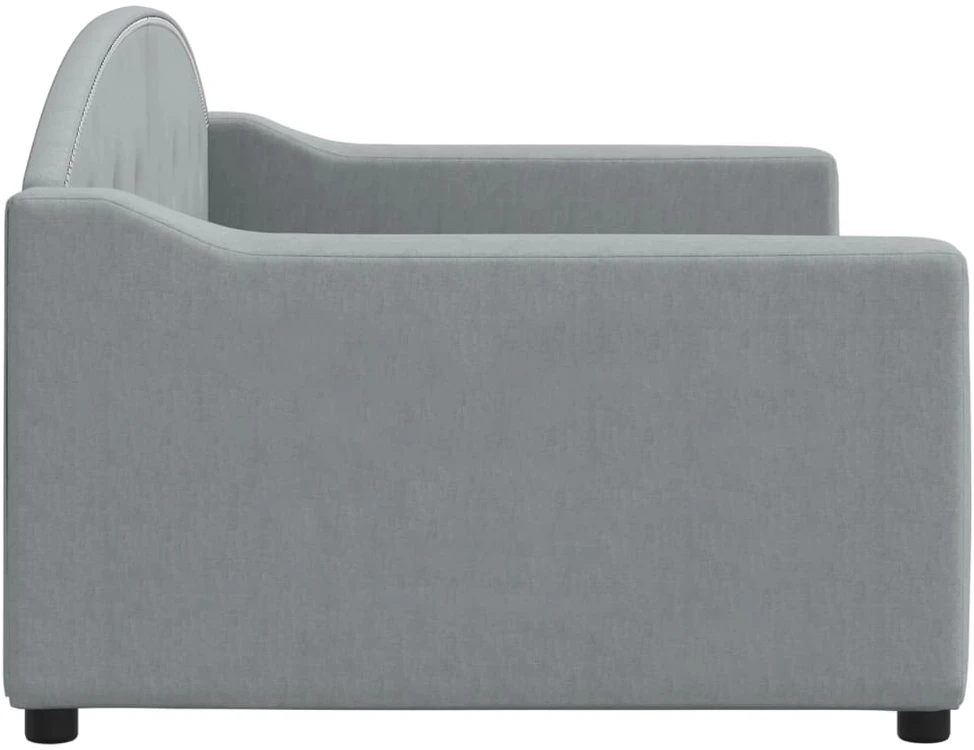 Sofa, šviesiai pilkos spalvos, 90x200cm, audinys