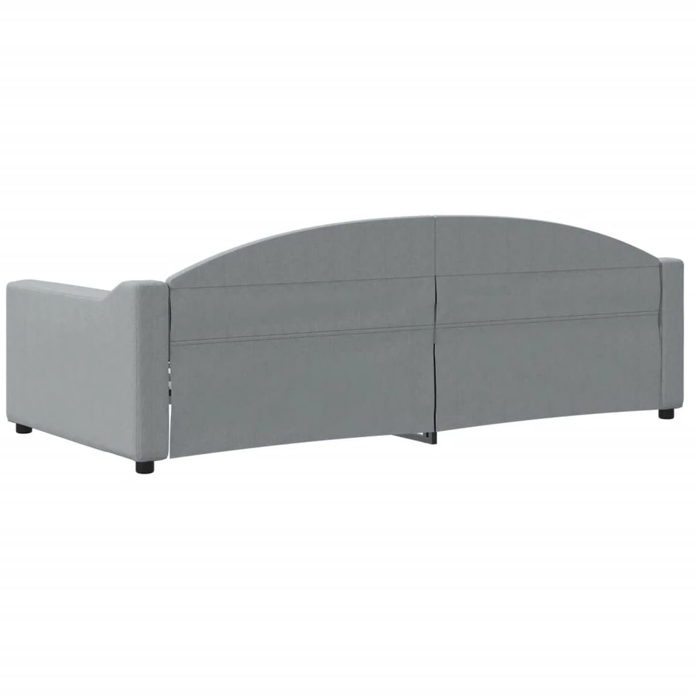 Sofa, šviesiai pilkos spalvos, 90x200cm, audinys