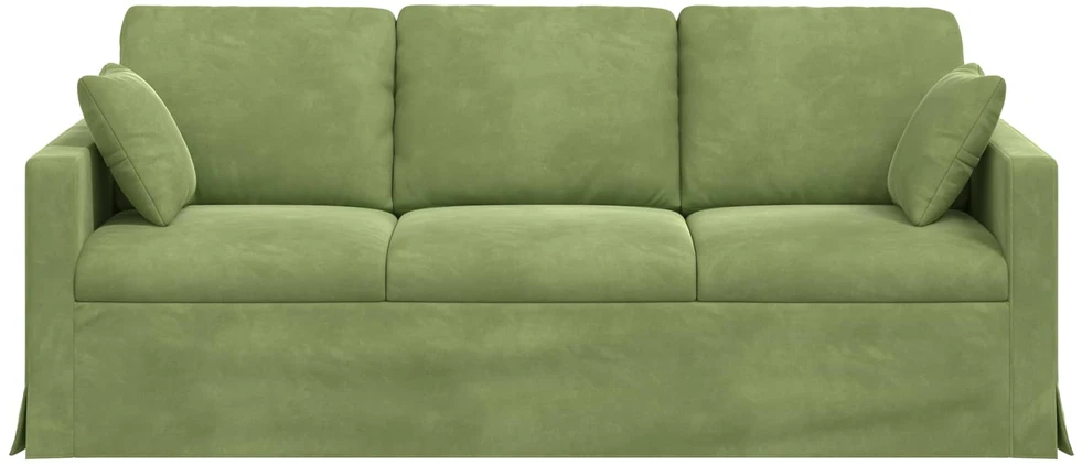 Sofa Šviesiai žalia 198 x 78 x 80 cm Aksomas