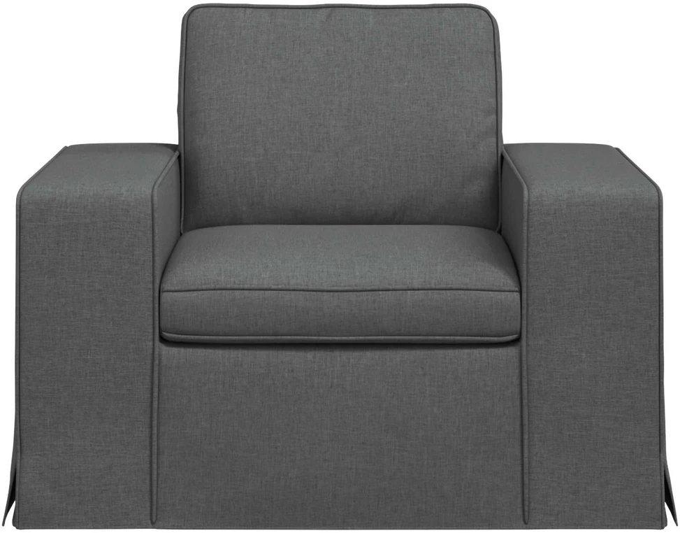 Fotelis Sofa Tamsiai pilka 102 x 80 x 82 cm Metalas