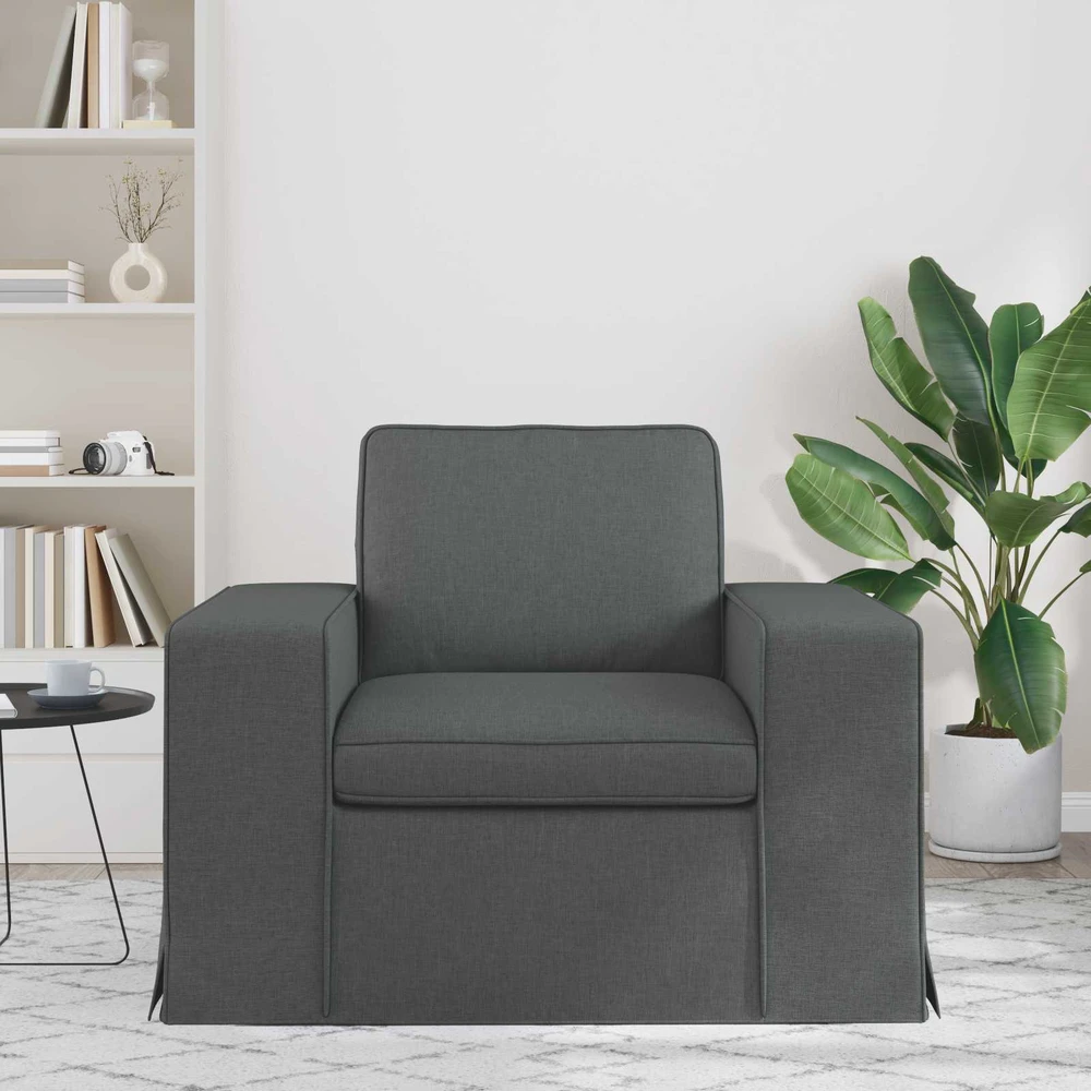 Fotelis Sofa Tamsiai pilka 102 x 80 x 82 cm Metalas