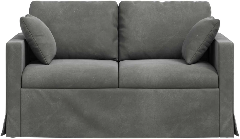 Sofa Tamsiai pilka 138 x 78 x 80 cm Aksomas
