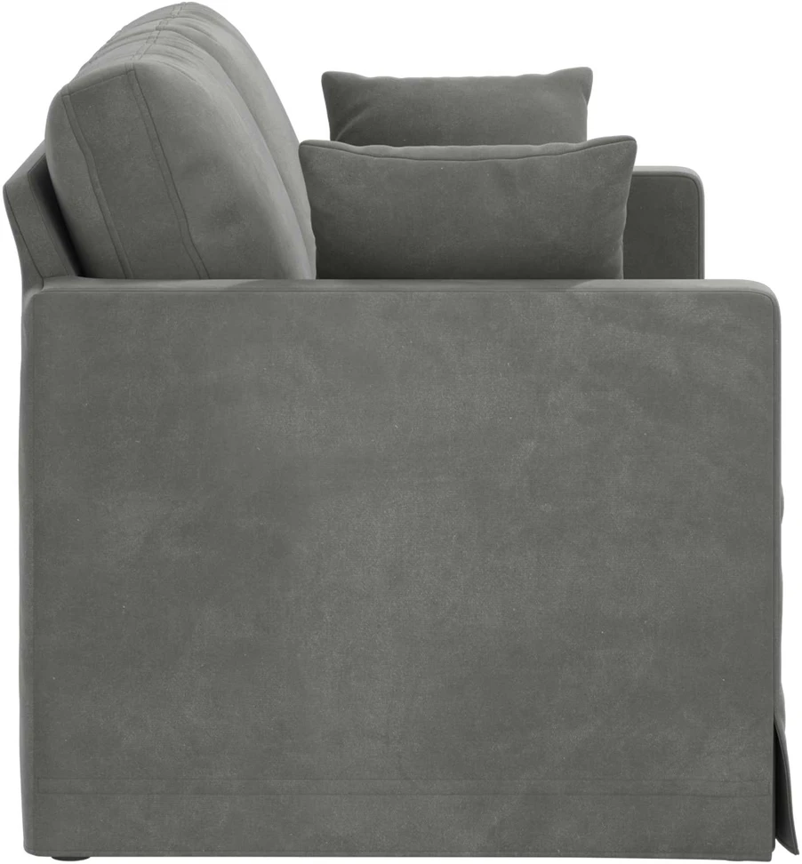 Sofa Tamsiai pilka 138 x 78 x 80 cm Aksomas