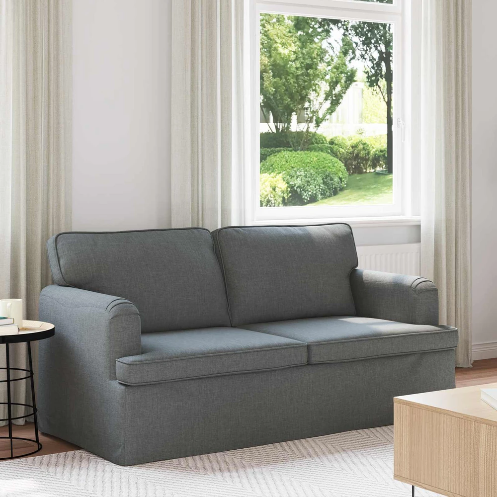Sofa Tamsiai pilka 142 x 80 x 85 cm Metalas