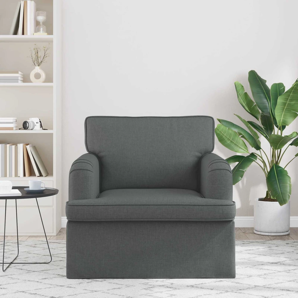 Fotelis Sofa Tamsiai pilka 142 x 80 x 85 cm Metalas