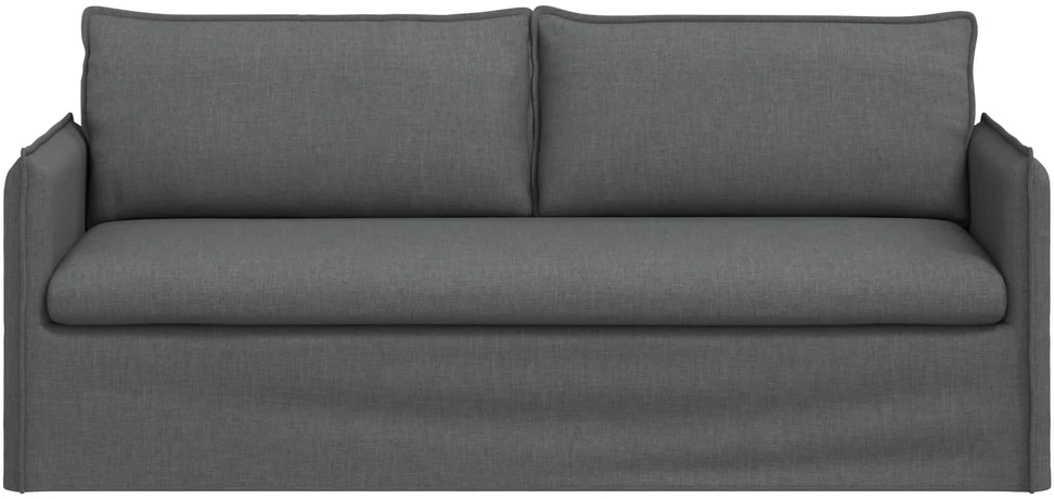 Sofa Tamsiai pilka 195 x 82 x 85 cm Metalas