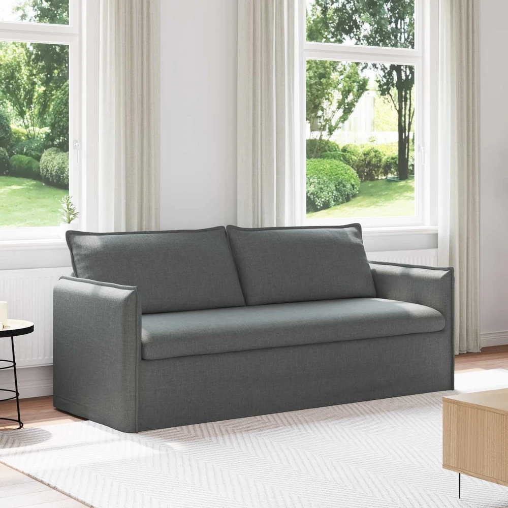Sofa Tamsiai pilka 195 x 82 x 85 cm Metalas