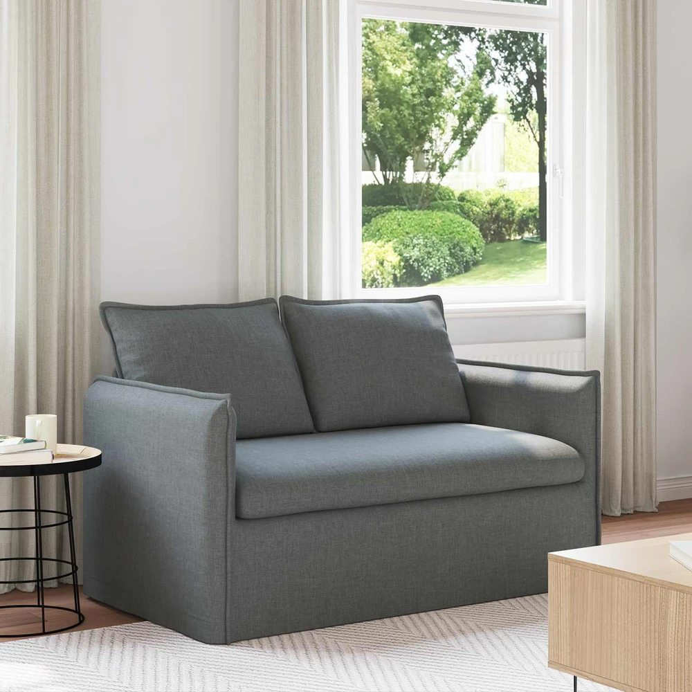 Sofa Tamsiai pilka 195 x 82 x 85 cm Metalas