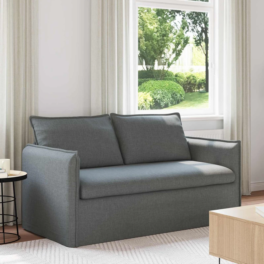 Sofa Tamsiai pilka 195 x 82 x 85 cm Metalas