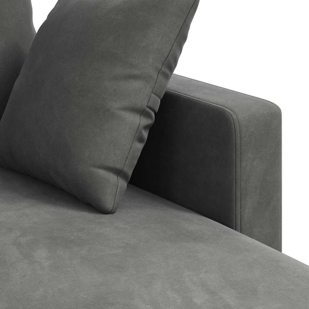 Sofa Tamsiai pilka 178 x 134 x 80 cm Aksomas