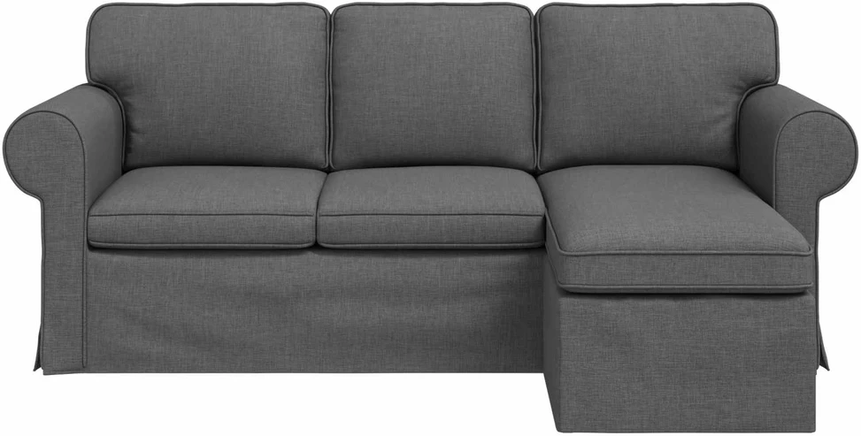 Sofa Tamsiai pilka 215 x 138 x 80 cm Metalas